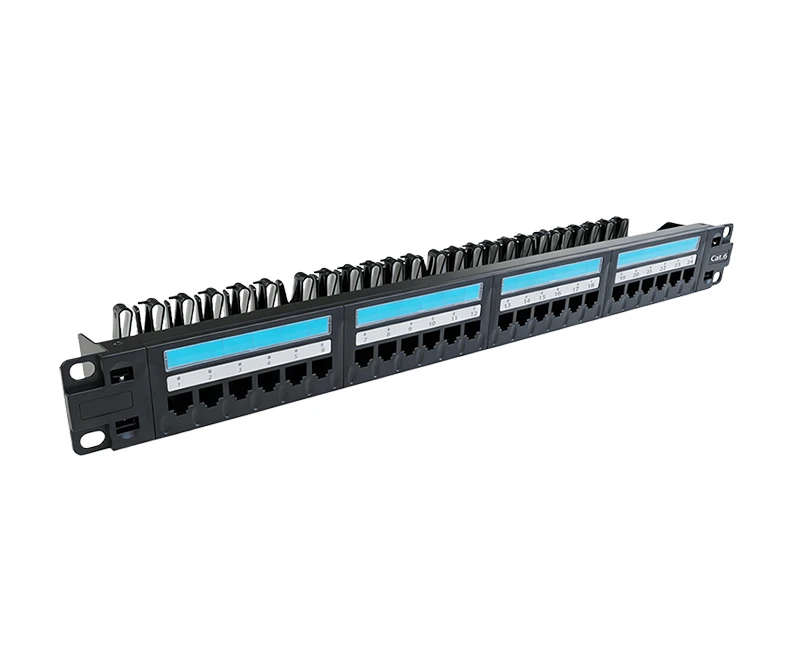 SPP-B66201-1 Cat.5e Painel de conex&atilde;o remov&iacute;vel frontal de 24 portas n&atilde;o blindado