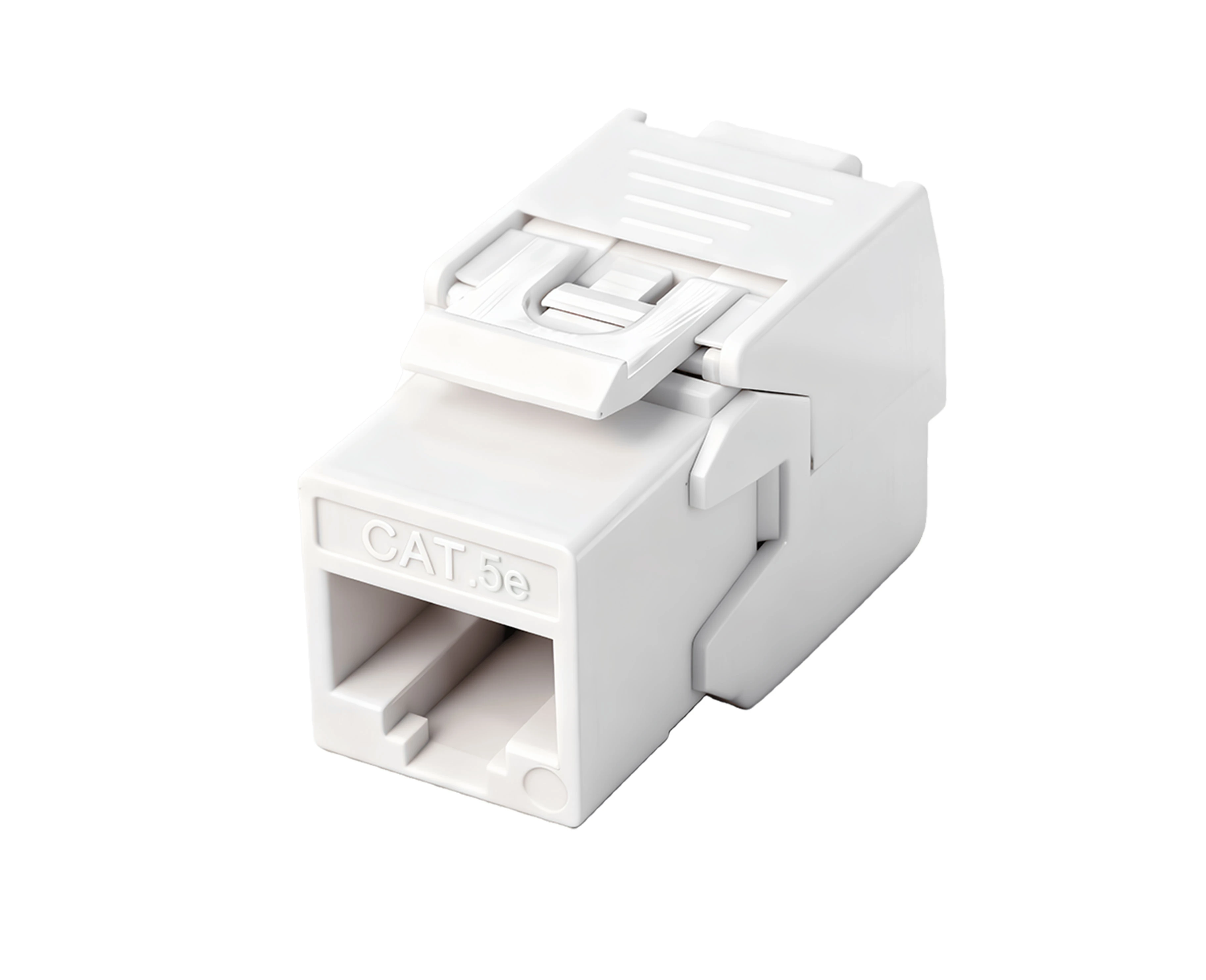 SKJ-A33111 Cat.5e RJ45 KeystoneJack sem ferramentas, sem blindagem, 180&deg;, de cima para baixo