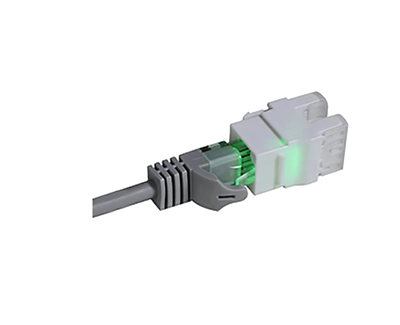 SKJ-F32101-LED-1 Cat.5e RJ45 (8P8C) 180 graus sem blindagem