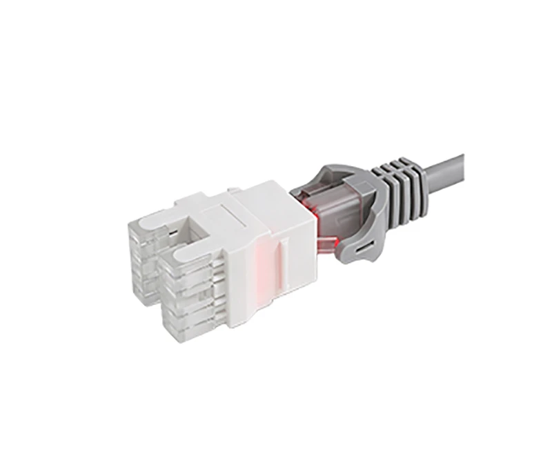 SKJ-F32101-LED-1 Cat.5e RJ45 (8P8C) 180 graus sem blindagem