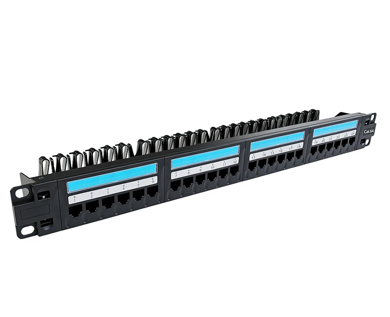 SPP-BC6201-1 Patch Panel remov&iacute;vel frontal de 24 portas Cat.6A n&atilde;o blindado